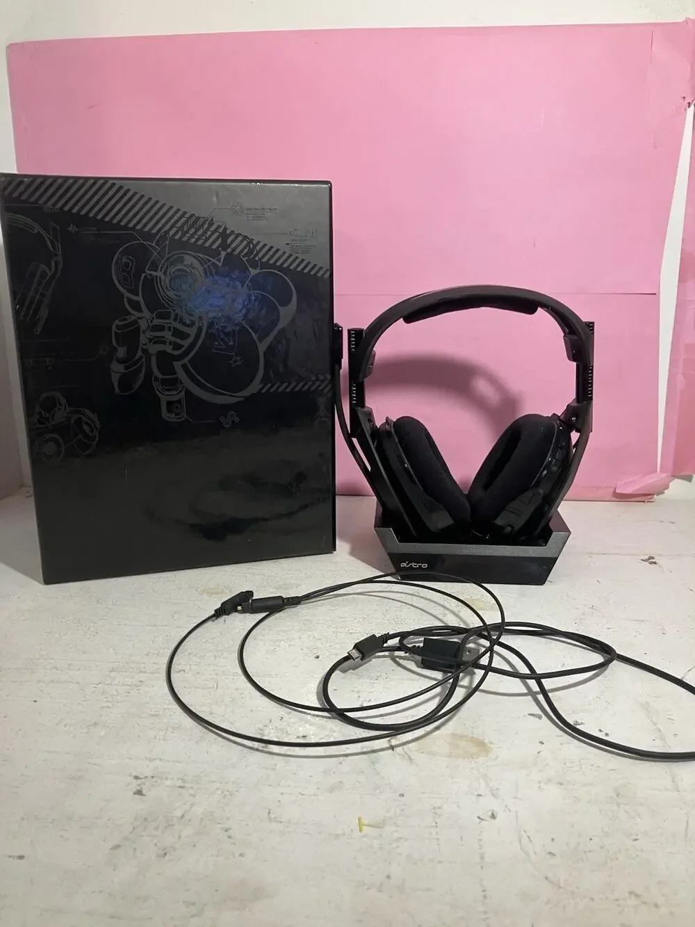 ASTRO Gaming A50 Wireless Headset Base Station Gen 4 Dolby Audio PS5 PS4 PC